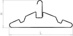 Kleiderbügel aus Edelstahl