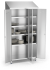 Schrank aus Edelstahl mit verstärkten Regalböden