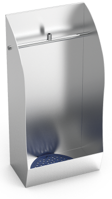 Urinale, Pissoir aus Edelstahl