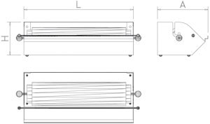Folienabroller, Folienabreißer 450 mm Breite