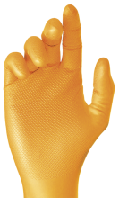 Flockige Nitrilhandschuhe Größe L (Schachtel 50 Stück)