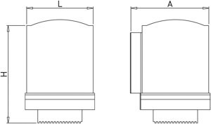 Papierspender aus Edelstahl