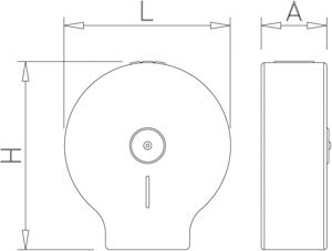 Toilettenrollenspender aus Edelstahl