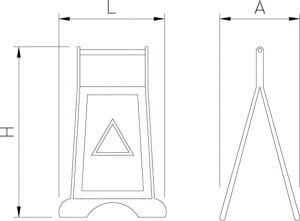 Warnschild "nasser Boden"