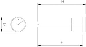 Rundthermometer mit Ofensonde